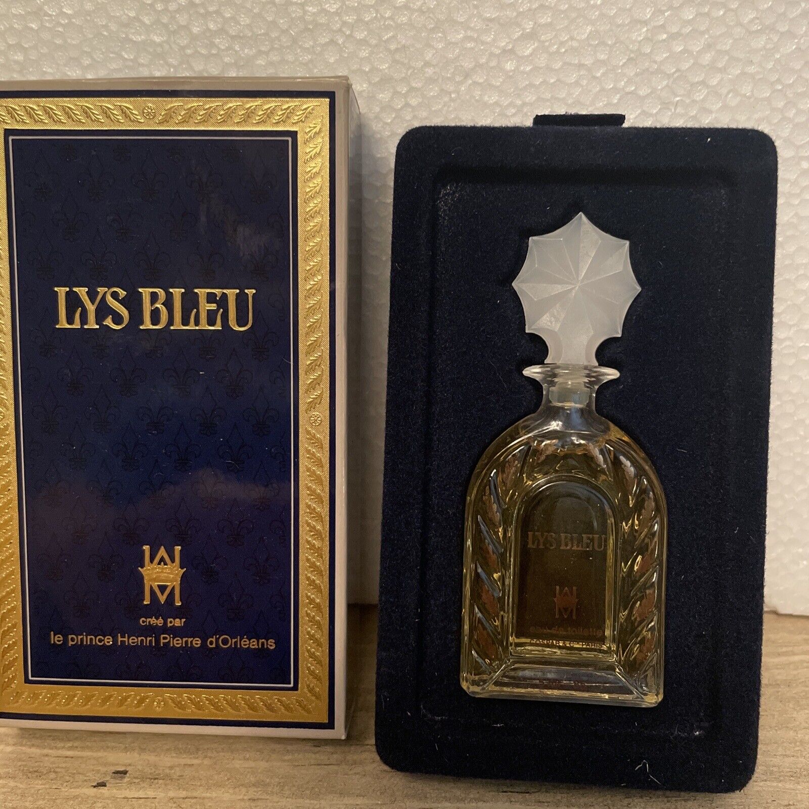 Lys Bleu Prince Henri d\'Orleans 0.17 oz 5 ml EDT Eau De Toilette Splash RARE VTG