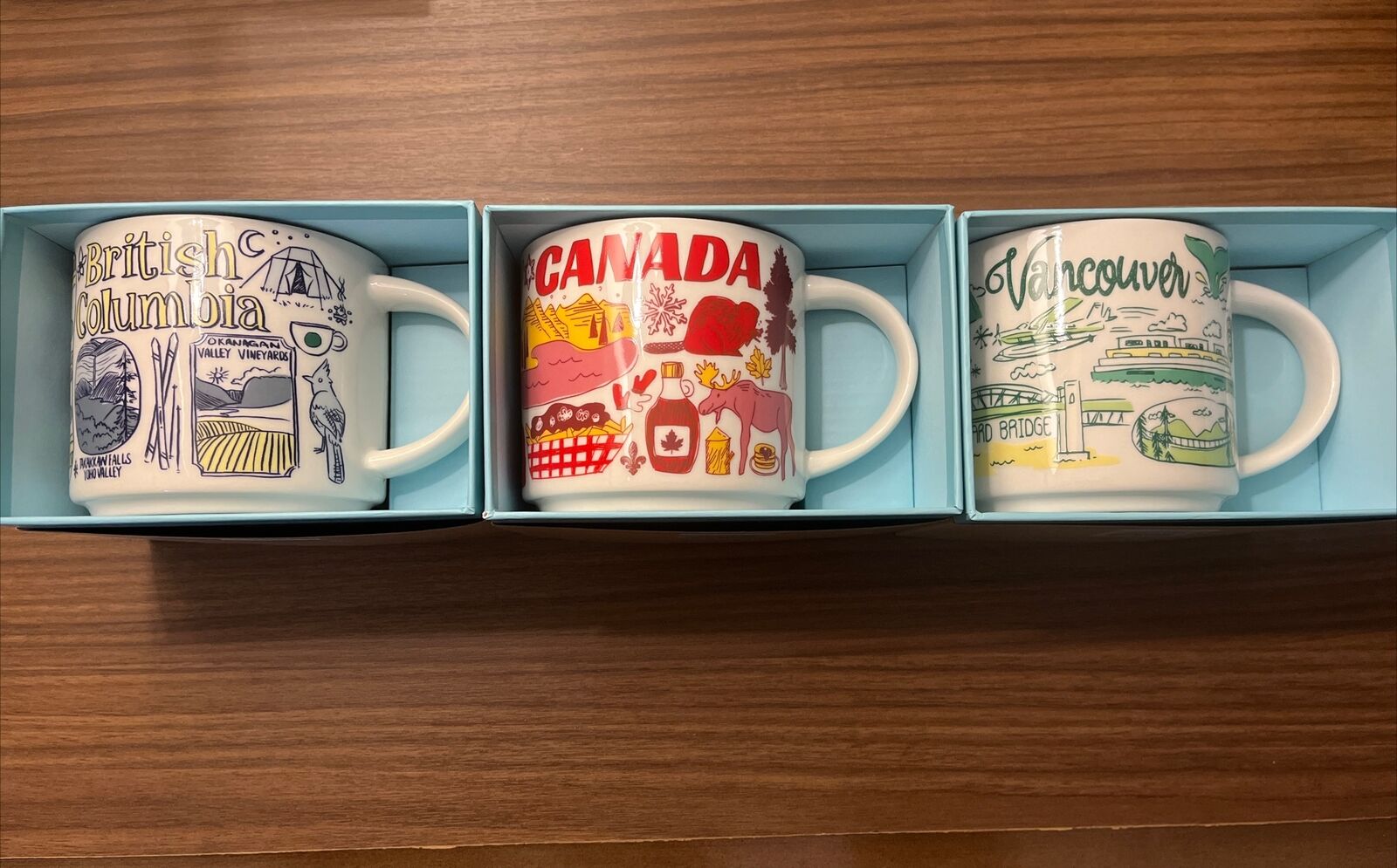 Starbucks Been There Series Mugs British Colombia/Canada/vancouver