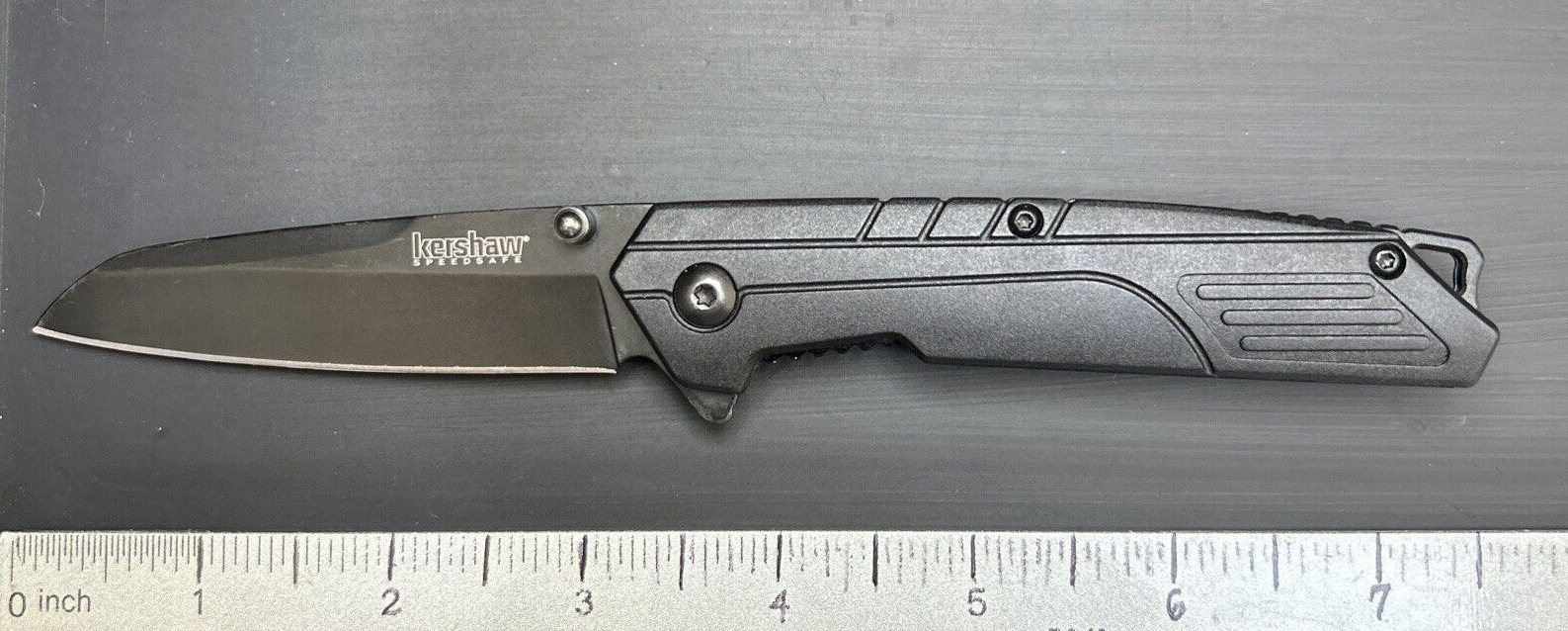 Kershaw Fiber 1367 Assisted Open Pocketknife Liner Lock Plain Edge Blade USED