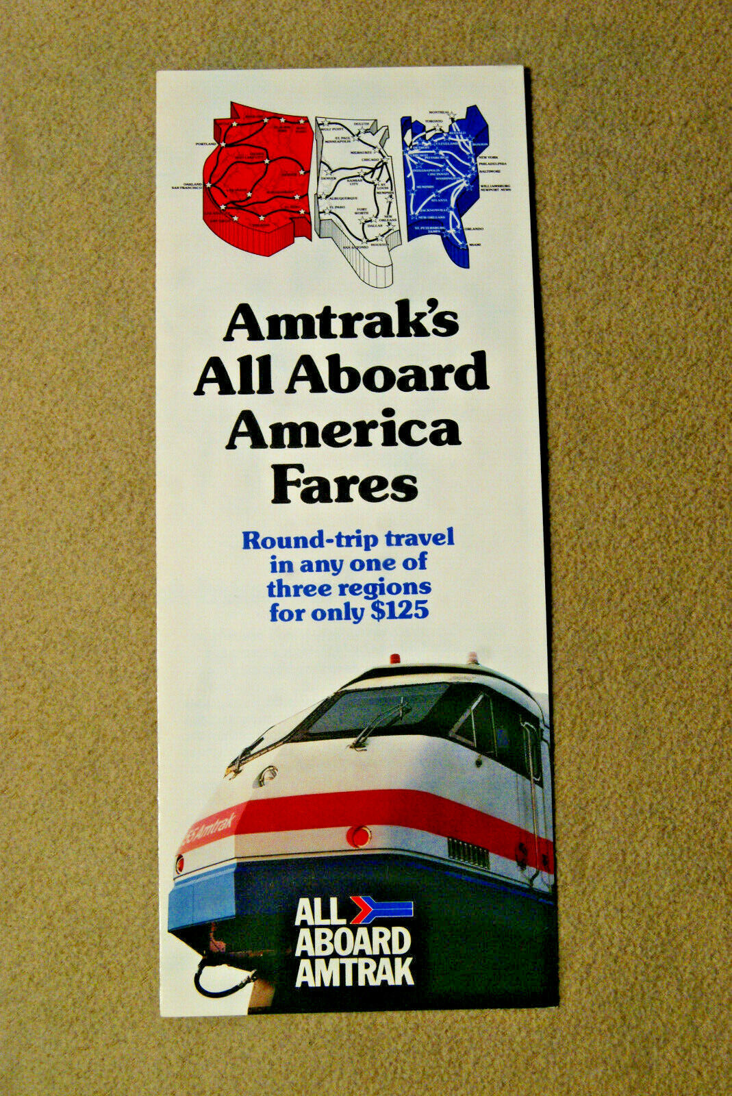Amtrak - All Aboard America Fares - One Region $125 