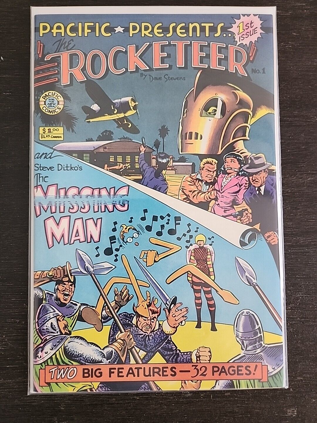 Pacific Presents #1 1982 The Rocketeer 1st Solo Dave Stevens Ditko NM