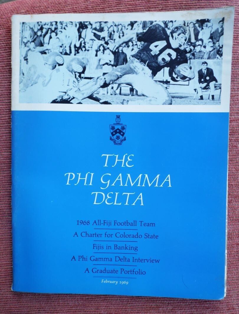 Vintage Magazine The Phi Gamma Delta Feb 1969 Fraternity News & Photos