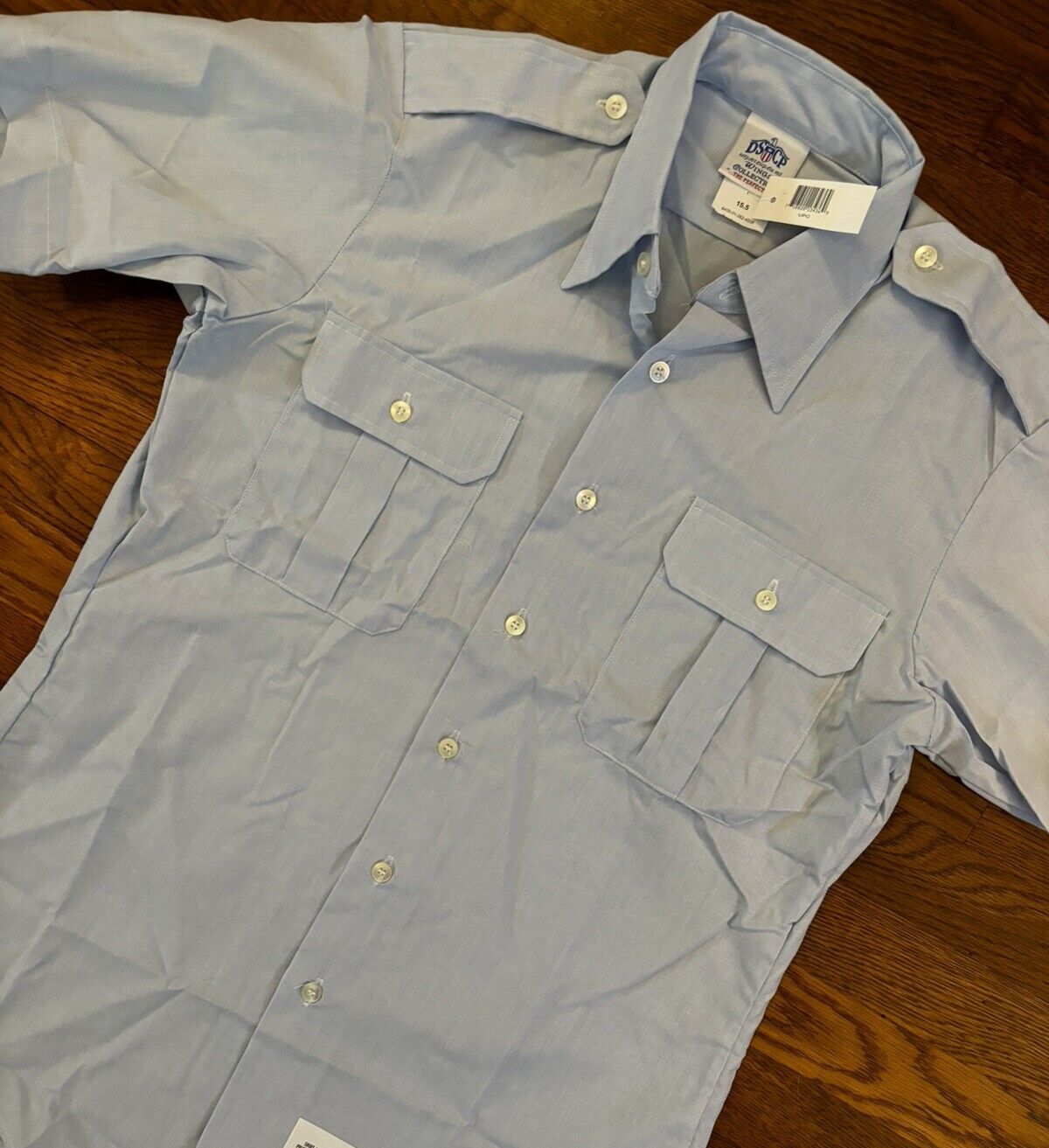 NWT US Air Force Blue 15.5 Type II Dress Poly/Cotton 1550 Uniform Short Sleeve