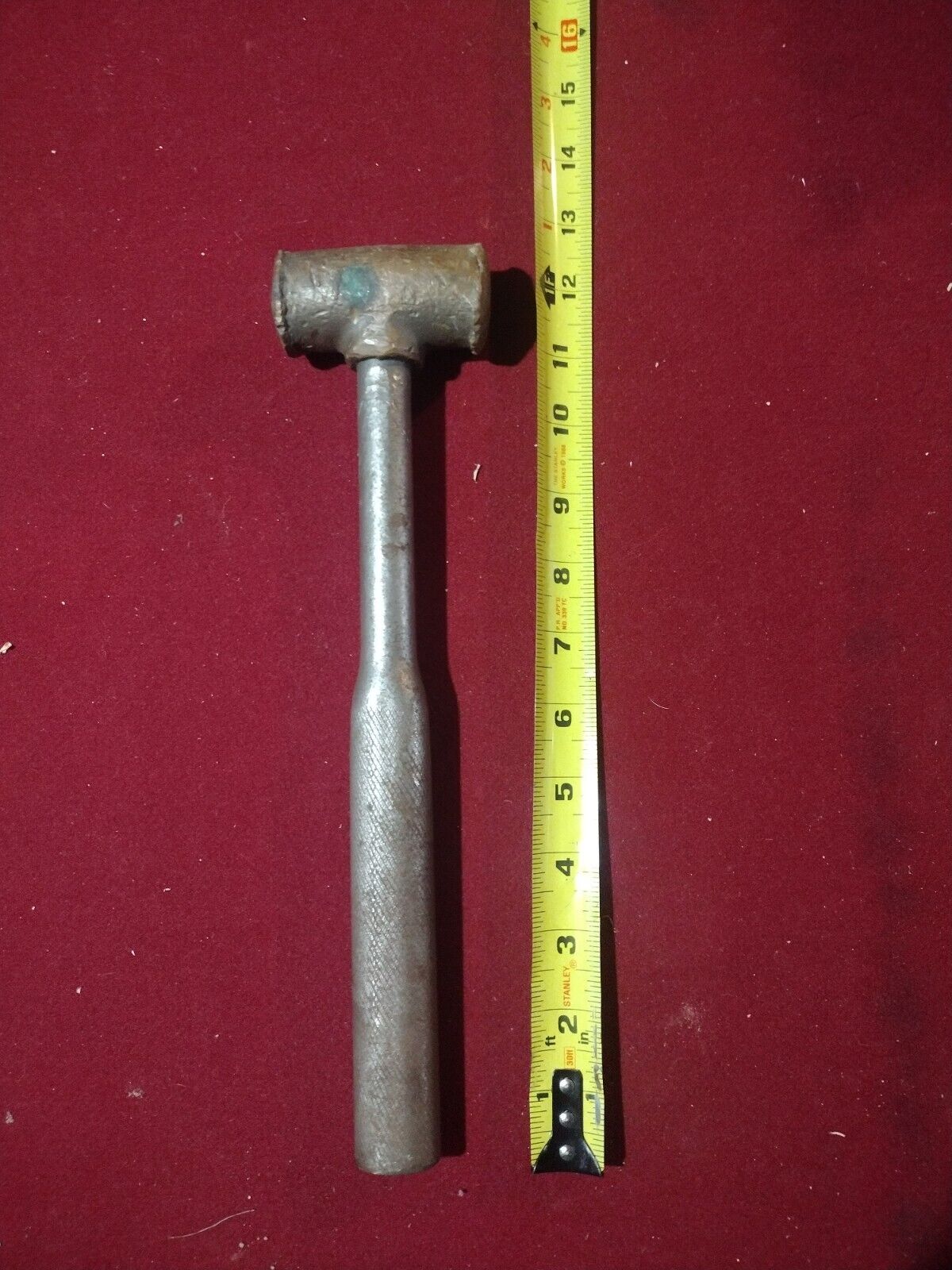 Vintage Solid Brass Handmade Hammer Mallot Metal Handle 
