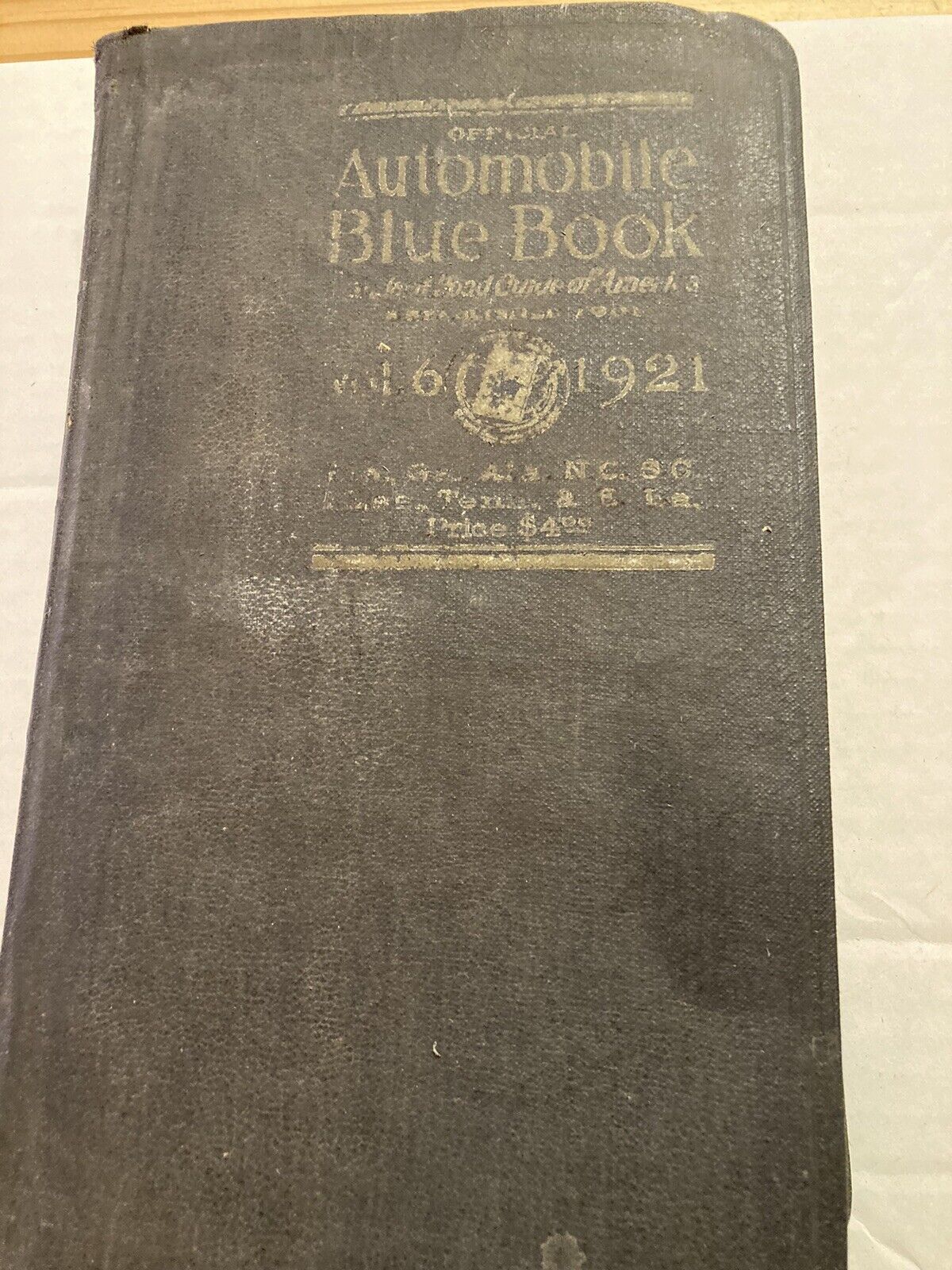 1921 Automobile Blue Book Volume 6 Southern States Kelly  Tires