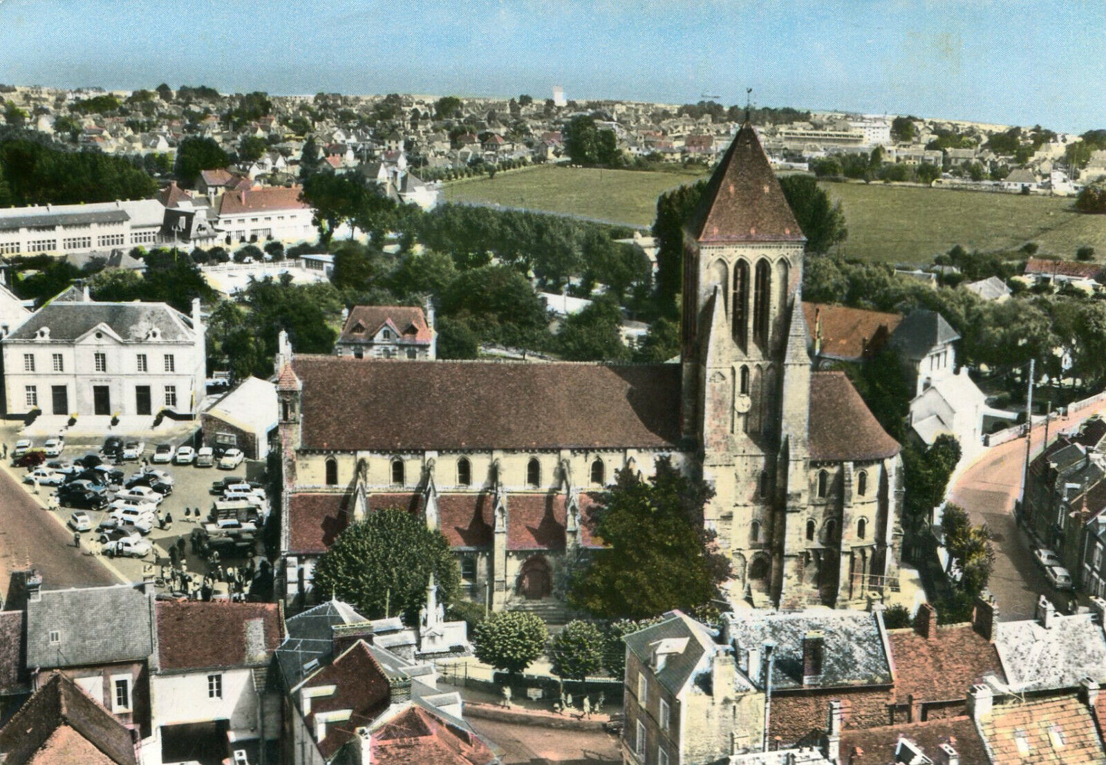 OUISTREHAM RIVA BELLA Map Aerial Panoramic View The Church