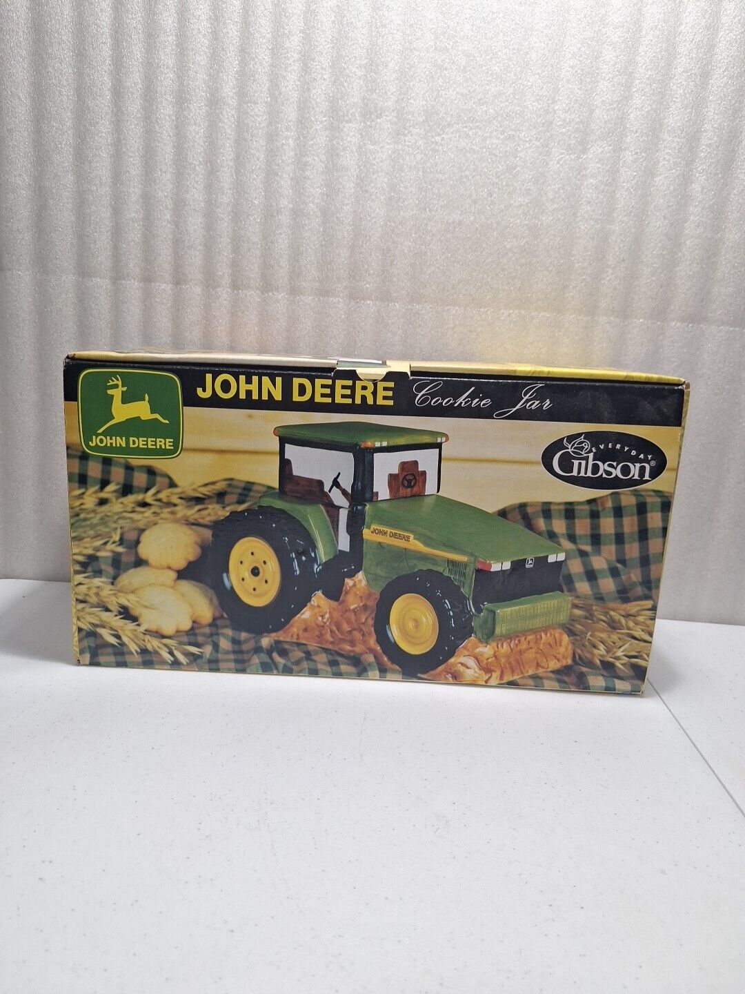 Vintage 2000 John Deere Tractor Cookie Jar, 11\