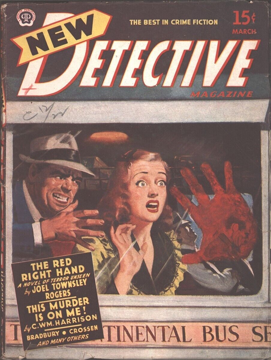 New Detective 1945 March.    Pulp