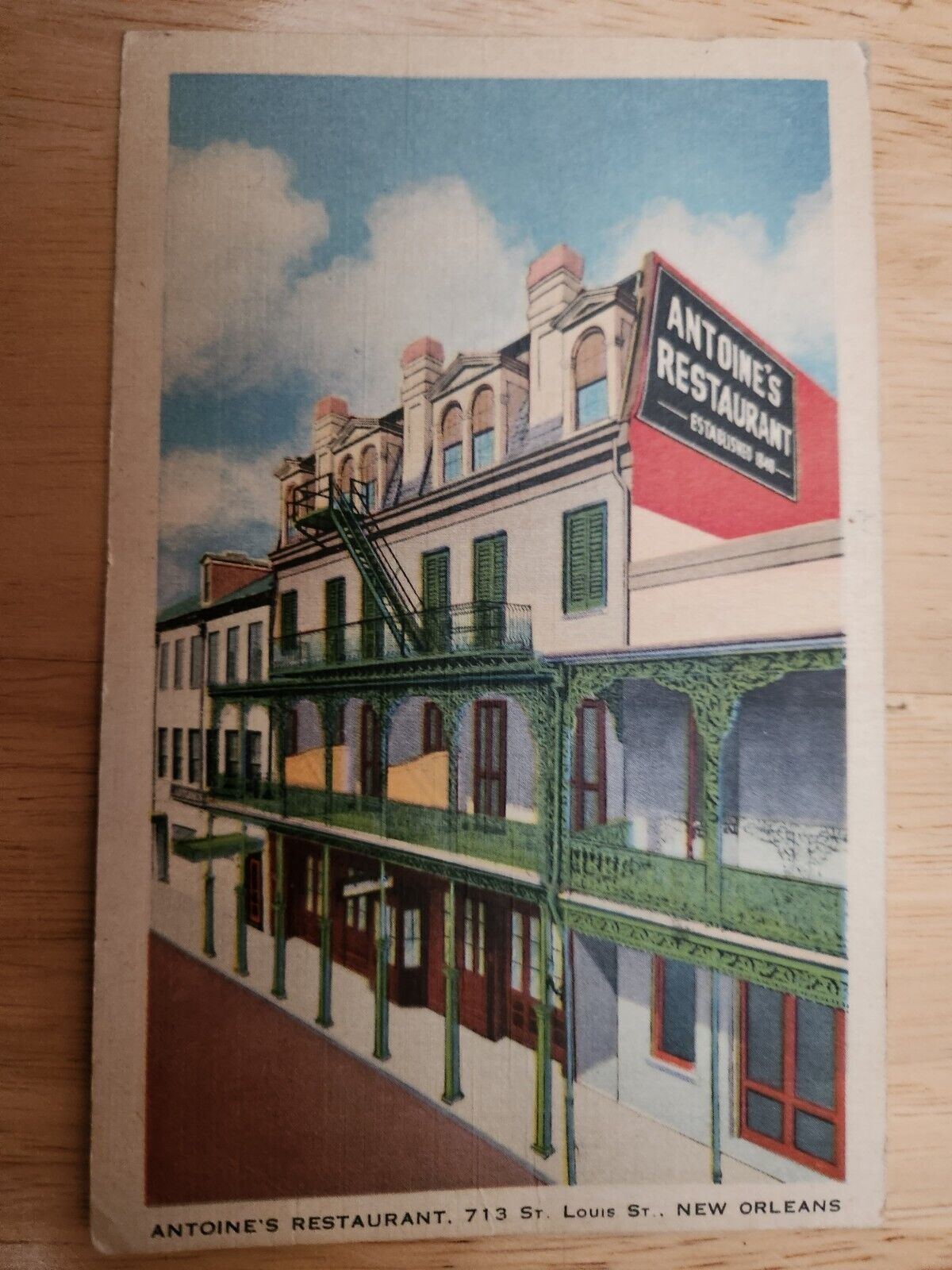 Vintage Postcard, New Orleans, LA,Antoine\'s Restaurant,713 St.Louis St.,ca1943.