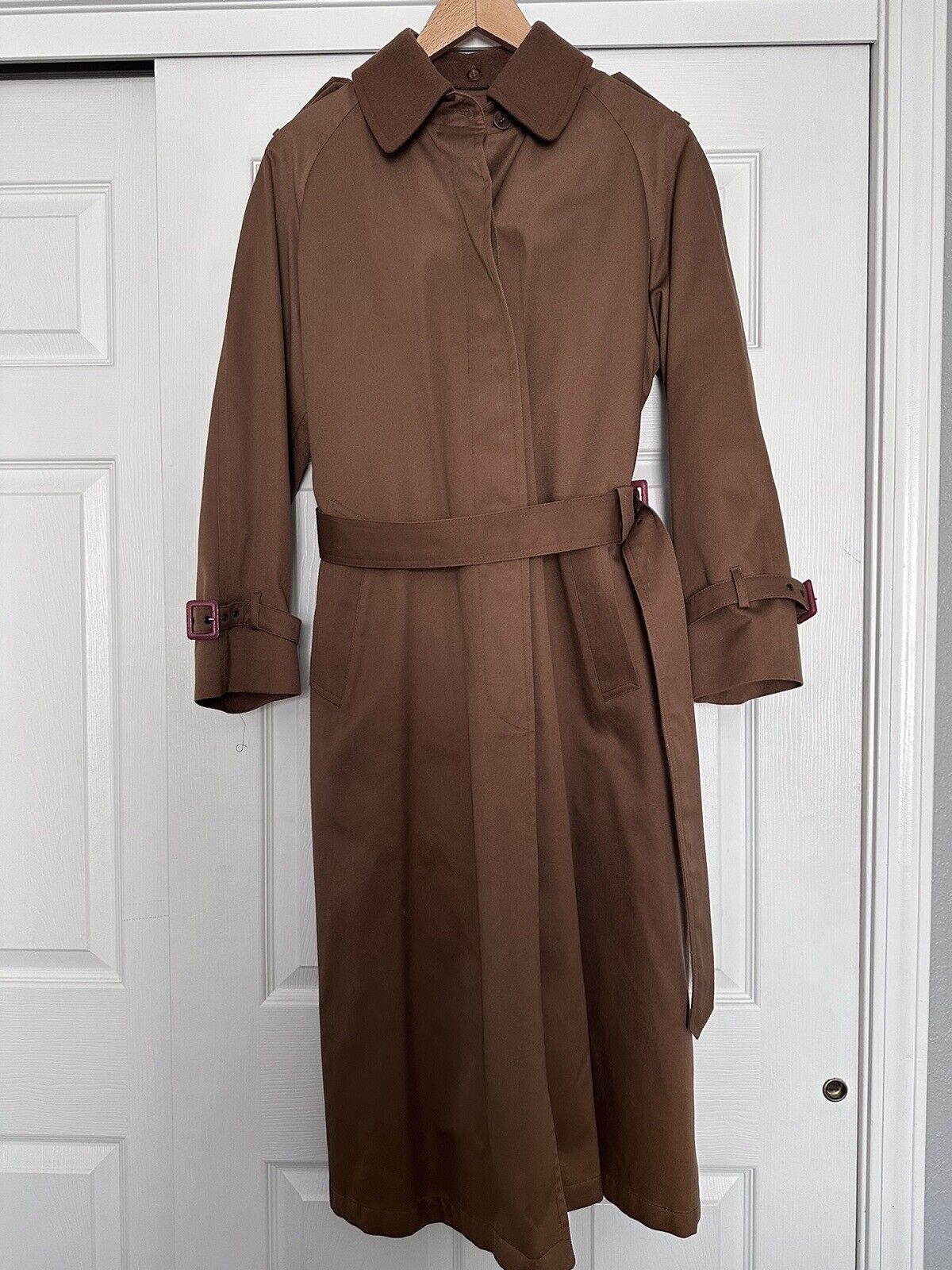 Vintage 1970’s United Airlines Trench Coat Fashionaire Size 8 Regular NEW