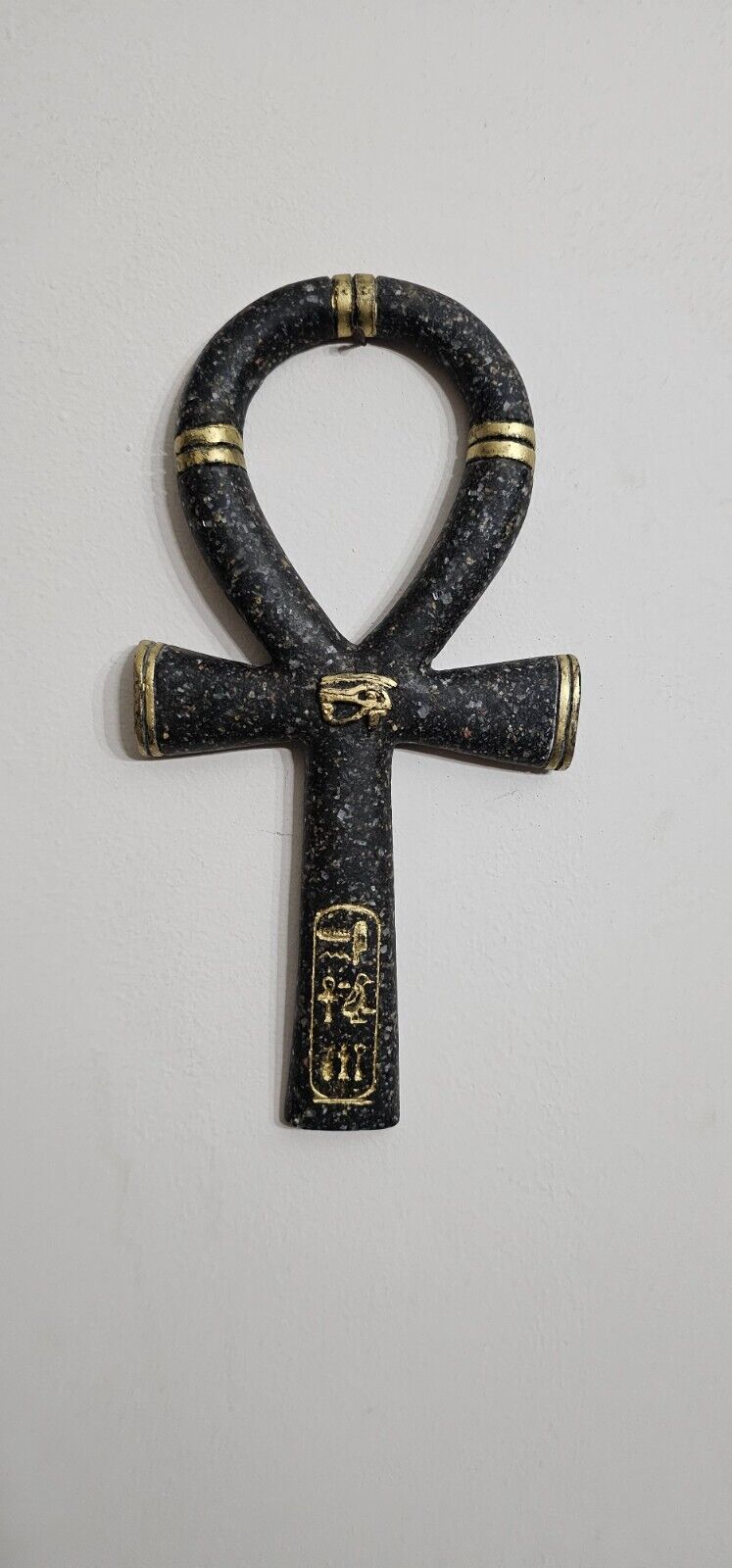 Egyptian Key of Life with Eye of Horus for protection , Ankh Key from Stone