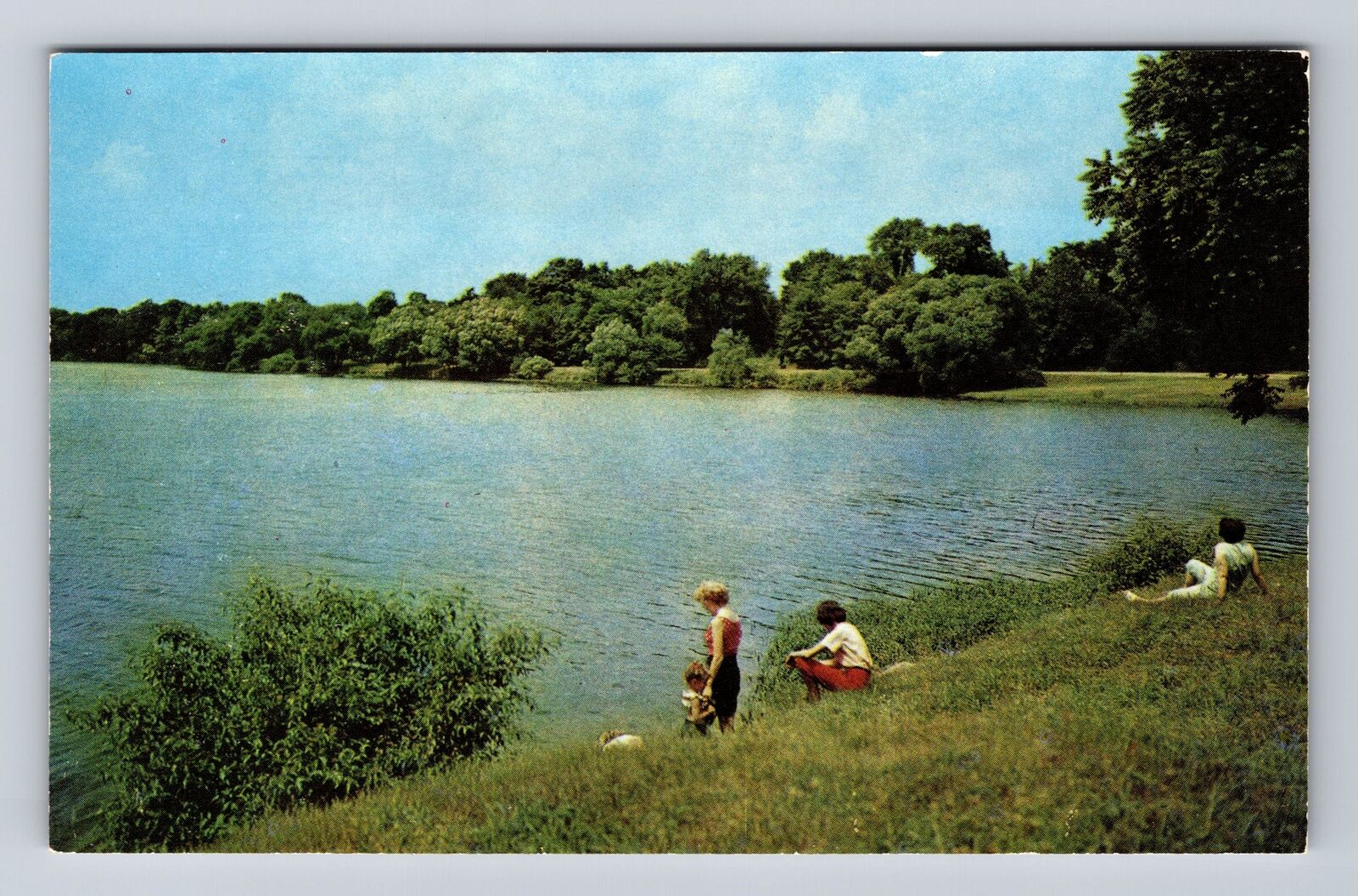 Youngstown OH-Ohio, Lake Newport, Millcreek Park, Antique, Vintage Postcard