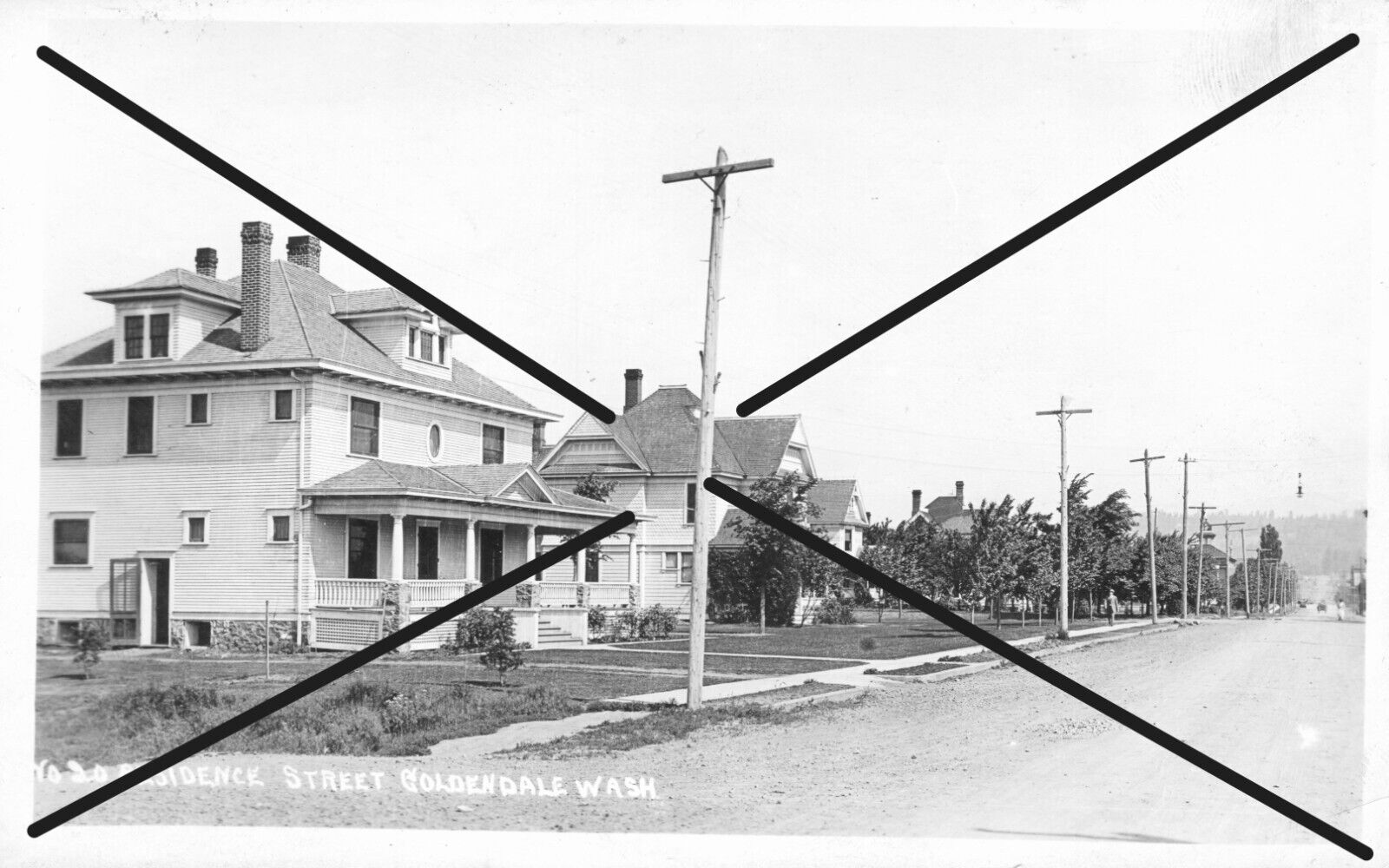 Goldendale WA Wash Klickitat County RPPC # 20 residence street 1918-1930 unused