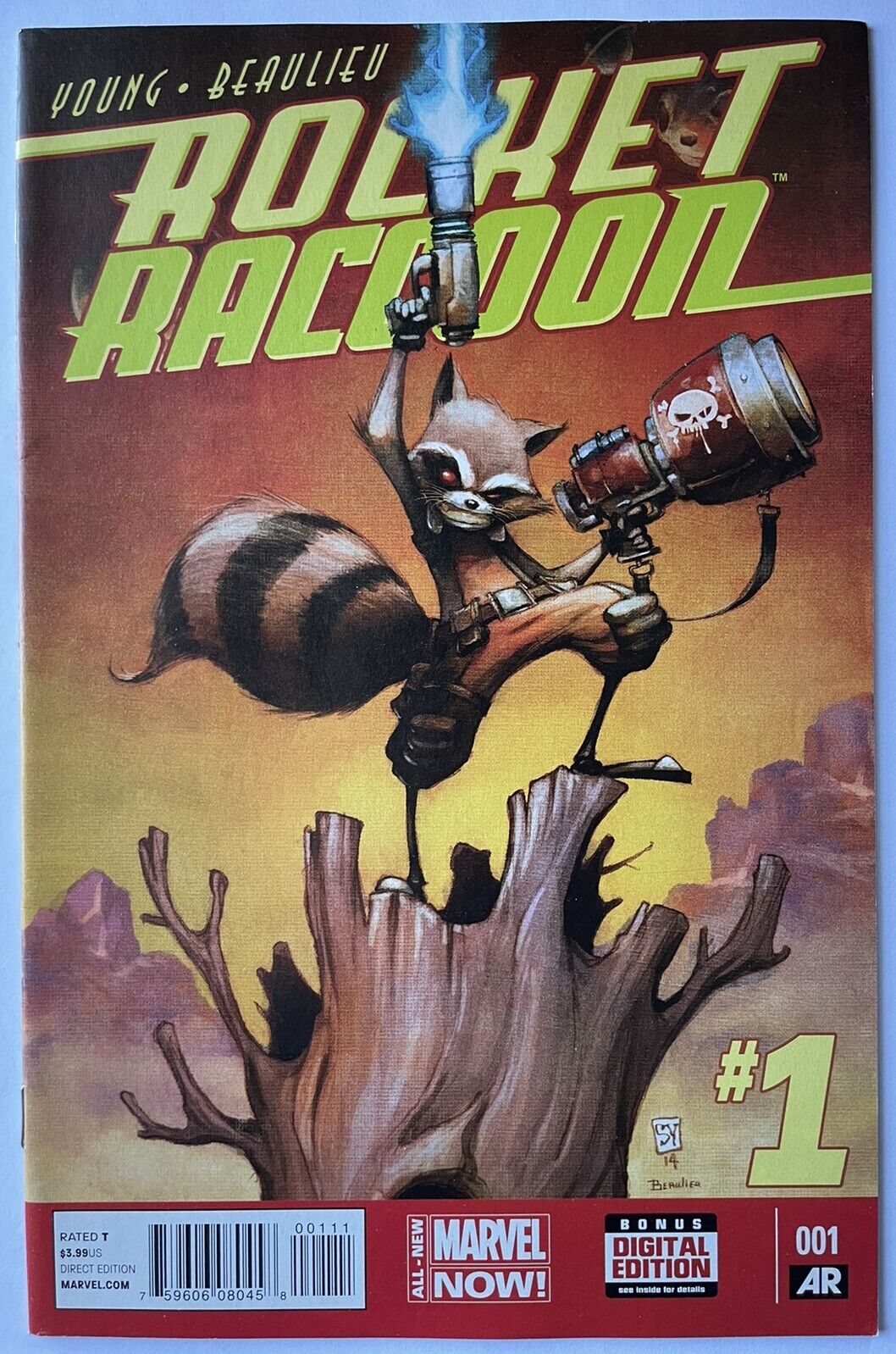 Rocket Raccoon #1 • Scottie Young Cover (Marvel 2014)