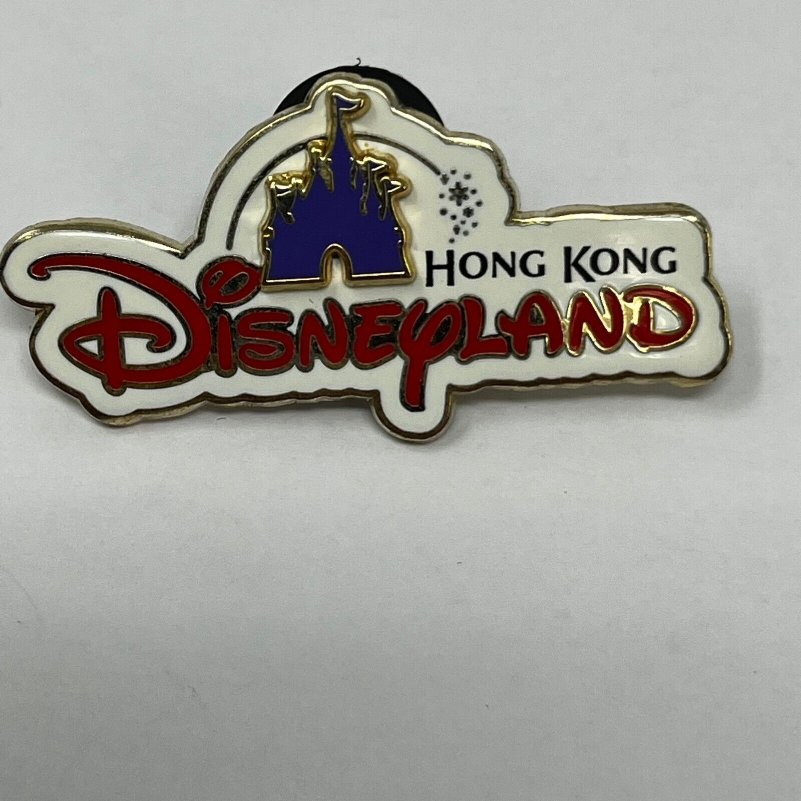 Disney Hong Kong Disneyland Castle Park Logo Grand Opening Cast Trading Pin 2008