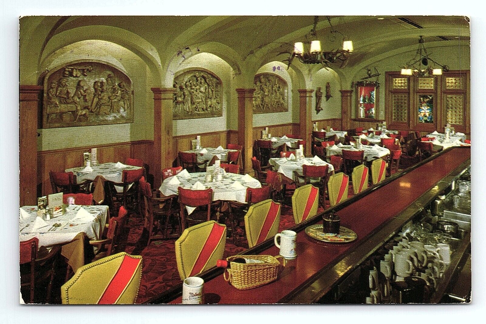 Mader\'s Restaurant 1037 N. 3rd St. Milwaukee Wisconsin WI Vintage Postcard
