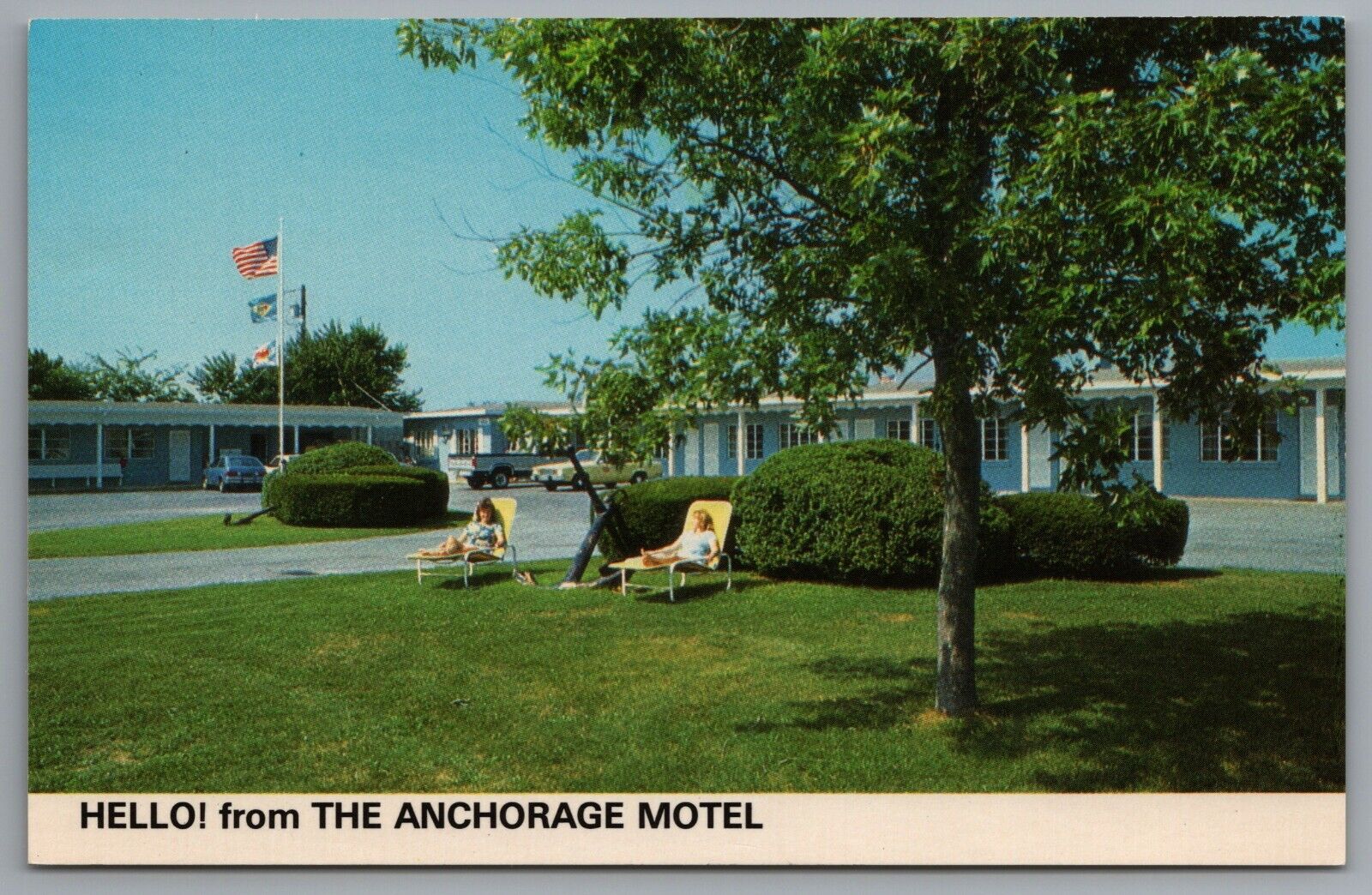 Rehoboth Beach DE Anchorage Motel c1980 Roadside Cape Henlopen State Park