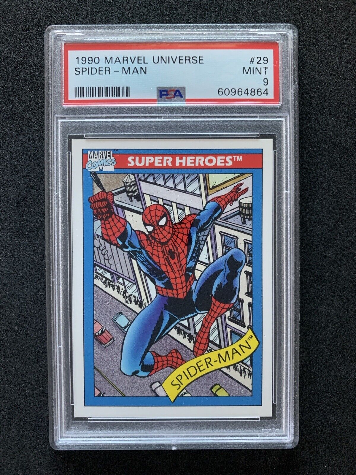 PSA 9 1990 Impel Marvel Universe The Amazing Spider-Man MCU Comic