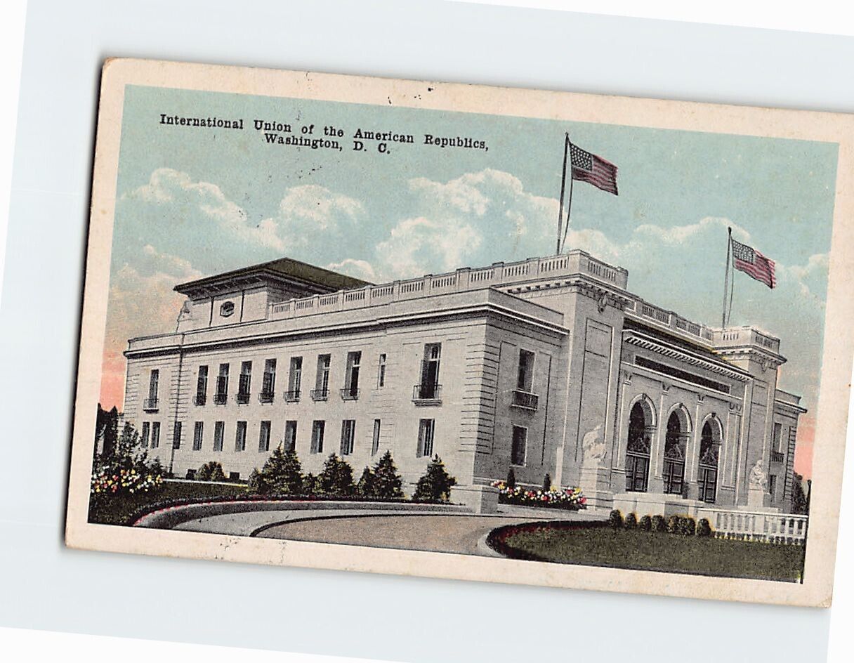 Postcard International Union of the American Republics Washington DC USA