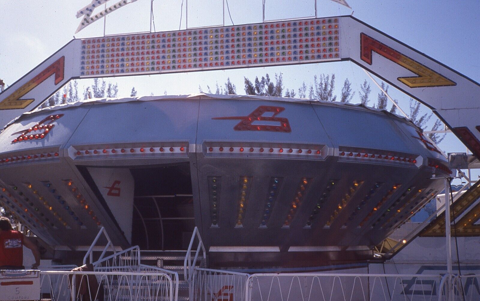 Original Circus Slide Strates South Florida Fair  UFO Ride  Slide 11 * 1985 *