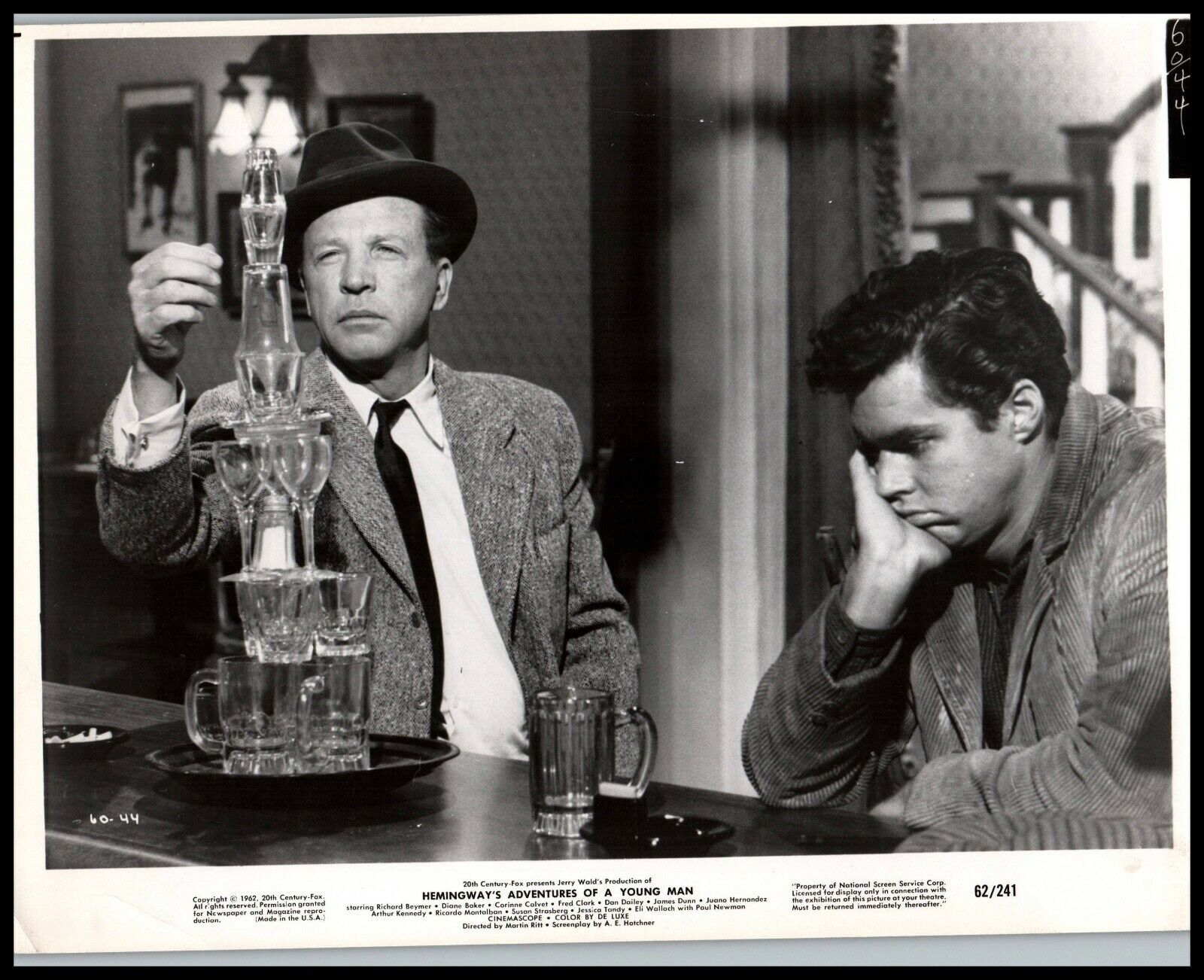 Richard Beymer in Hemingway\'s Adventures of a Young Man (1962) ORIG PHOTO M 75