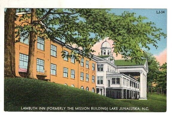 Lake Junaluska NC Lambuth Inn Formerly Mission Building Vintage Postcard