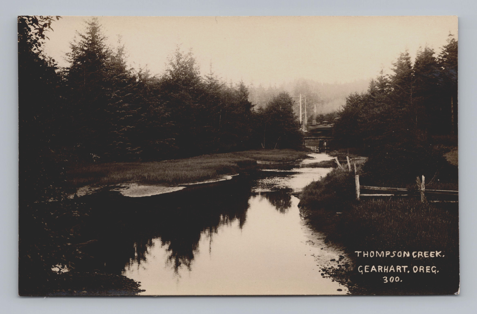 Postcard RPPC Thompson Creek Gearhart Oregon Unposted