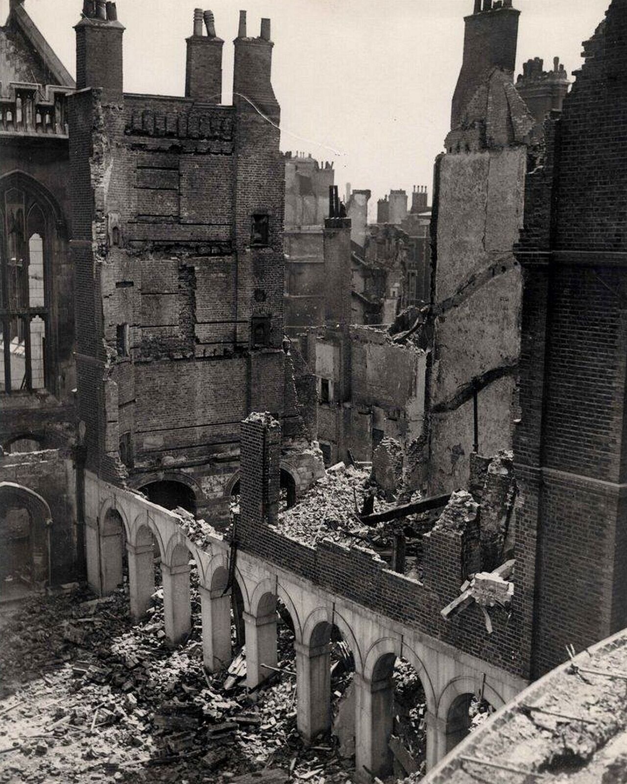 World War 2 WW2 History THE RUINS of LONDON BLITZ Picture Photo 5x7
