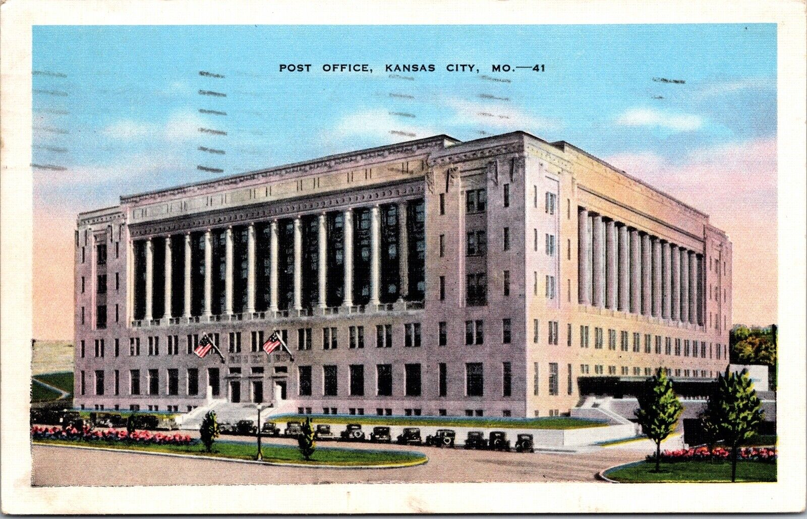 c.1940\'s Post Office Kansas City Missouri MO Postcard 