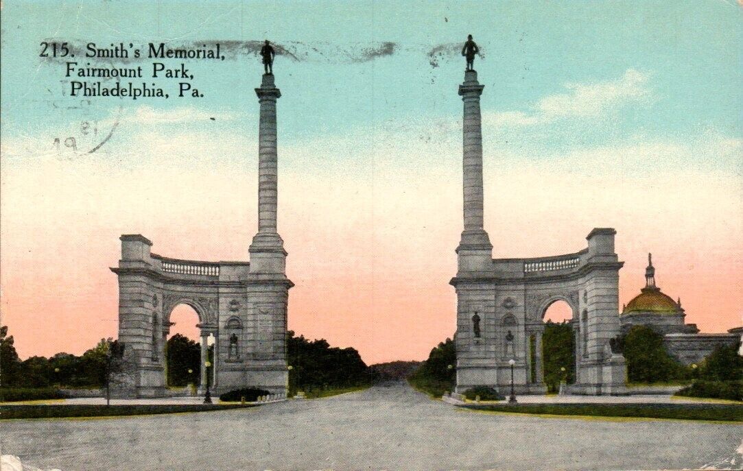 Postcard - Smith\'s Memorial, Fairmont, Park, Philadelphia, PA Posted 1913  2253