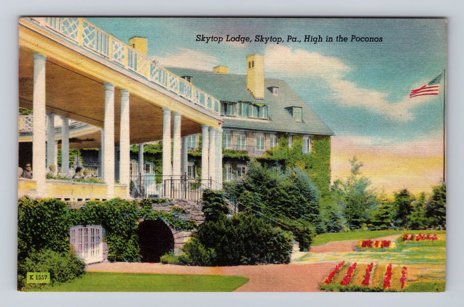 Skytop PA-Pennsylvania, Skytop Lodge, Advertising, Antique Vintage Postcard