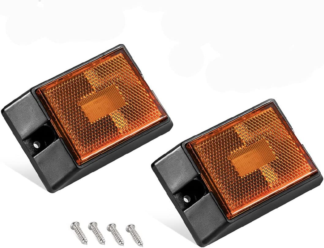Led Amber Side Marker Lights Sealed Submersible Led Clearance Reflector Lamps Wa