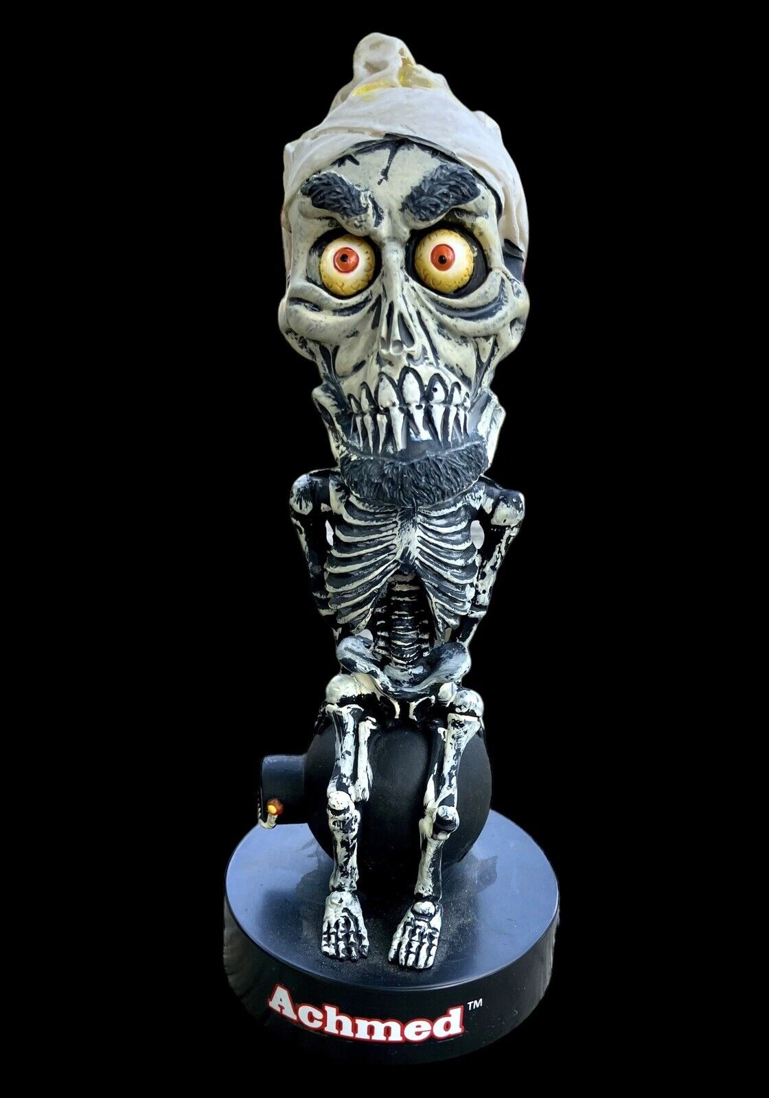Jeff Dunham ACHMED Talking NECA Head Knocker Bobblehead Collectible WORKS GREAT