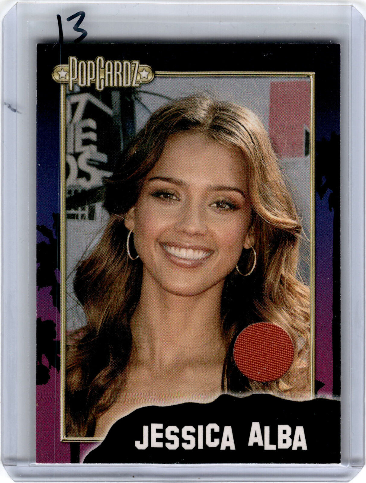 2008 Popcardz Relic Card Jessica Alba
