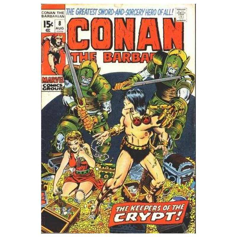 Conan the Barbarian (1970 series) #8 in VF minus condition. Marvel comics [f\