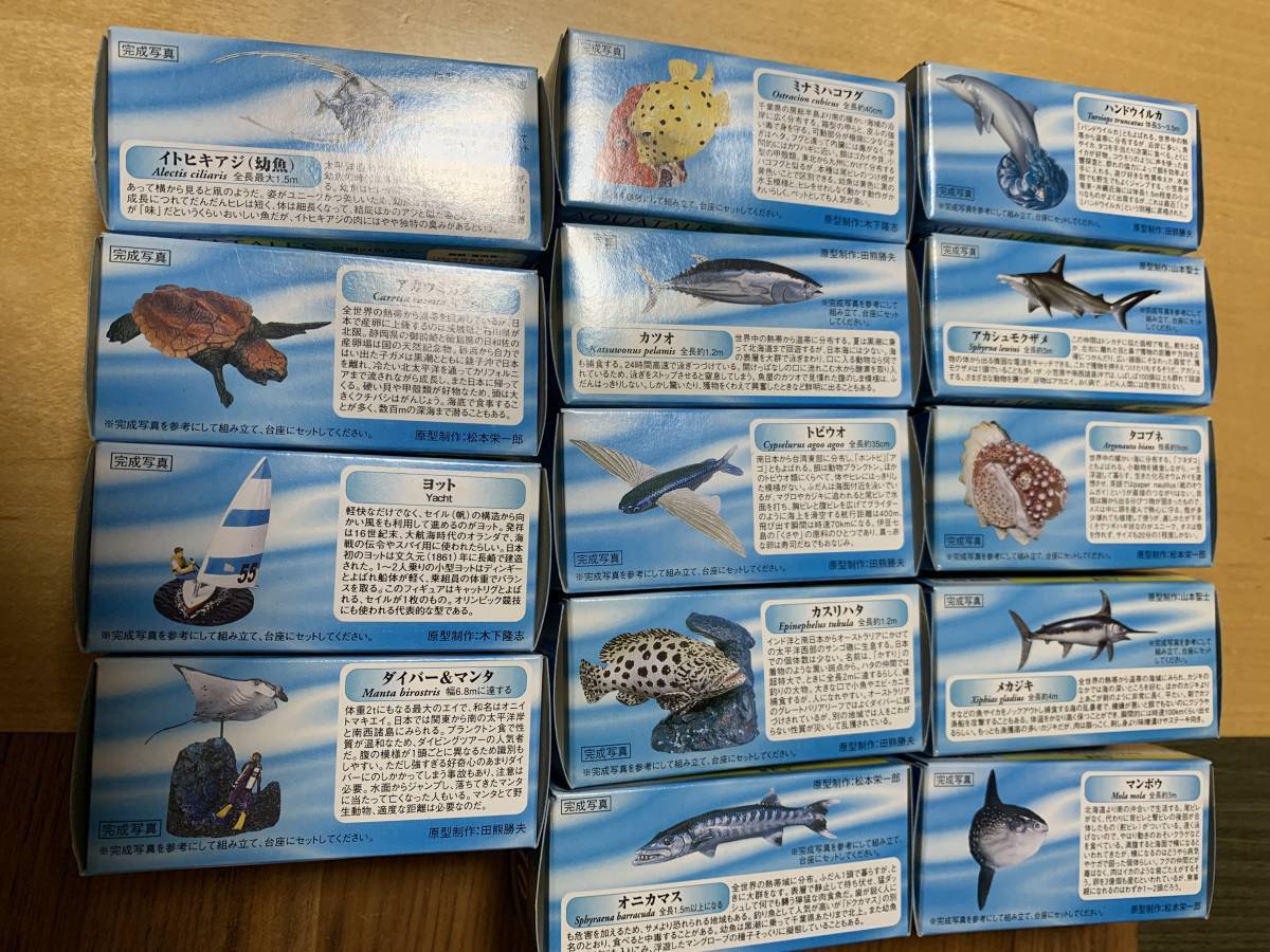 Glico Kaiyodo AQUATALES Collection Kuroshio Fish Figure All 13 Types   Diver