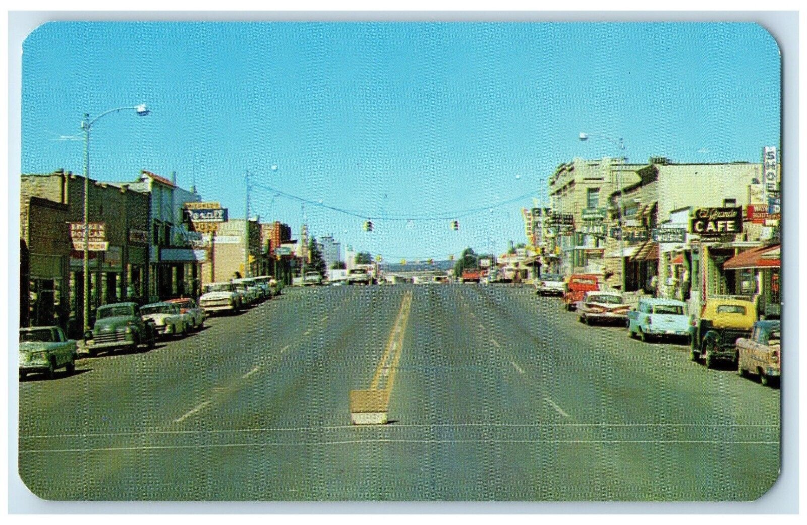 c1960 Business District City Gateway Indian Country Cortez Colorado CO Postcard