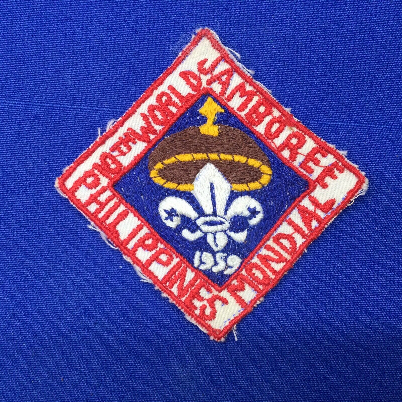 Boy Scout 1959 10th World Jamboree Mondial Philippines Patch 244B1