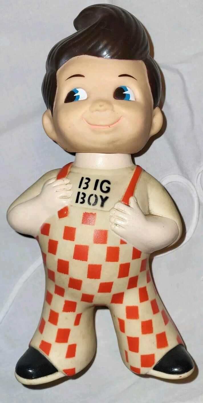 Vintage 1973 Bob\'s Big Boy Restaurant Advertisement Figure  Vinyl Piggy Bank