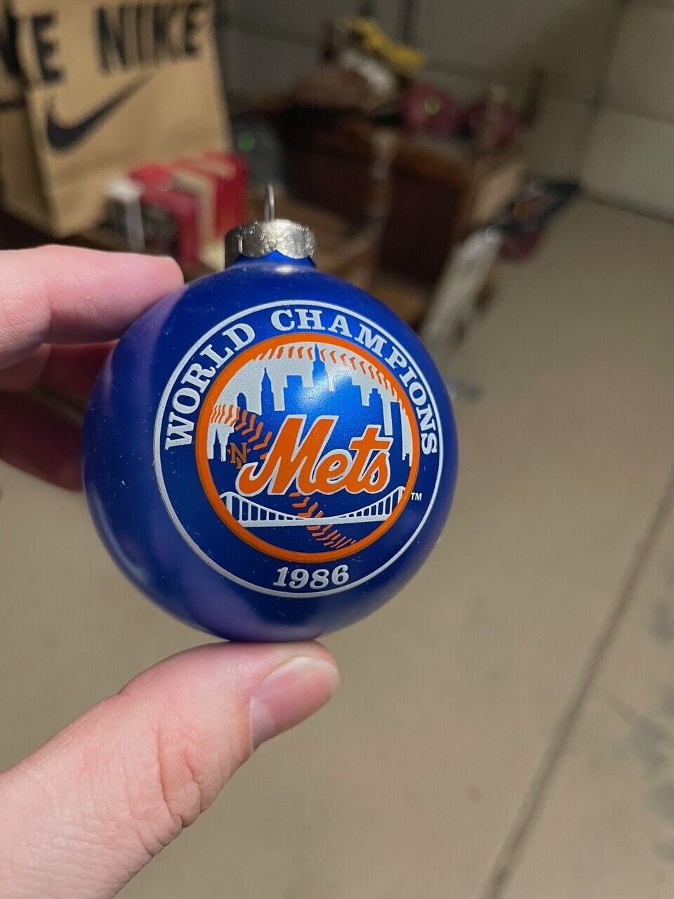 Christmas ornament. World Champions  1986 New York Mets