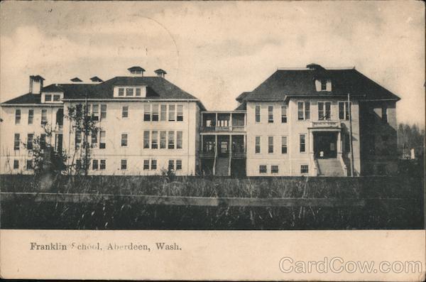 1908 Aberdeen,WA Franklin School Grays Harbor County Washington Sprouse & Son