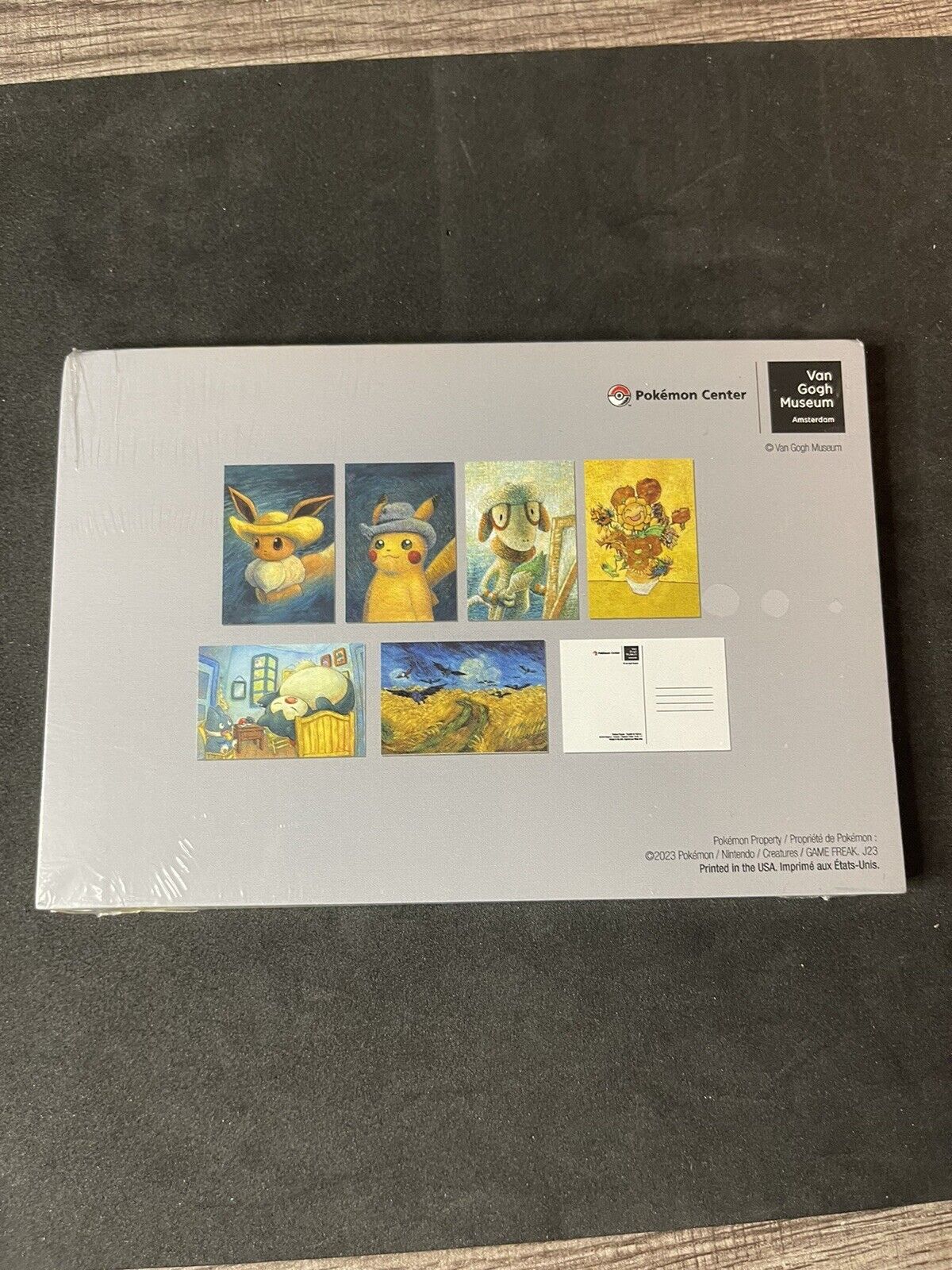 Pokemon Center x Van Gogh Museum Inspired by Paintings 12 Post Cards Set Sealed