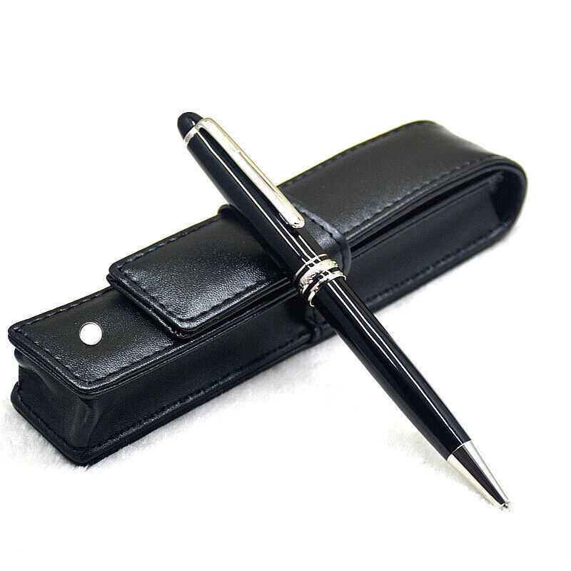 New Luxury Mb163 Classique Series Bright Black+silver Clip 0.7mm Rollerball Pen