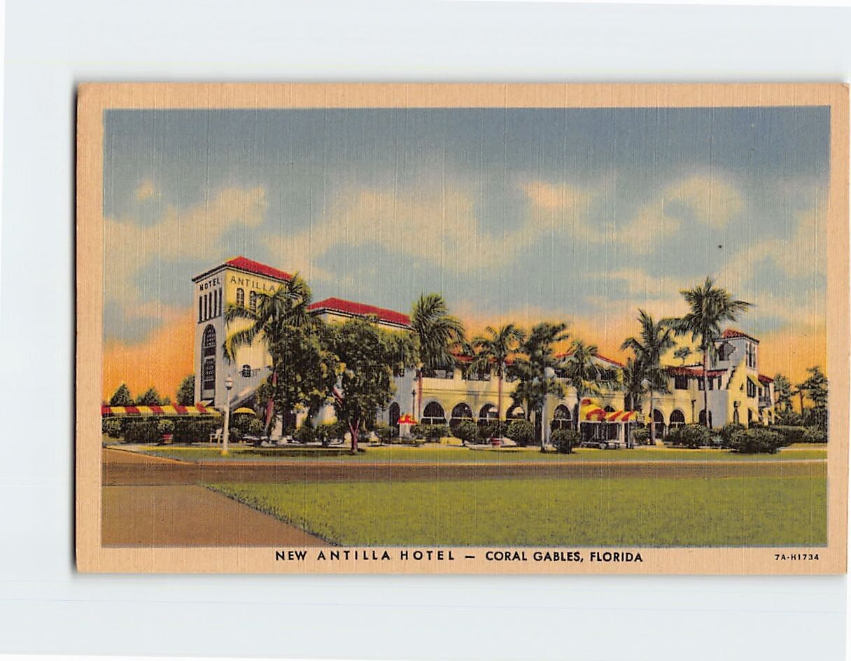 Postcard New Antilla Hotel, Coral Gables, Florida