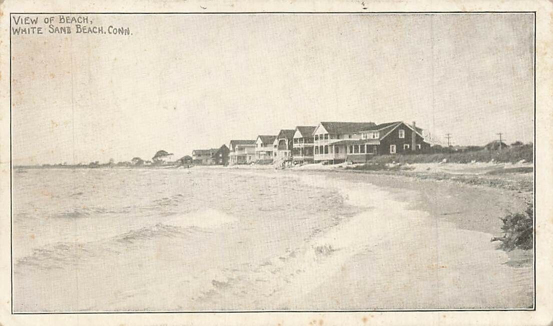 c1920s-30s Beach View Houses White Sand Beach CT P401