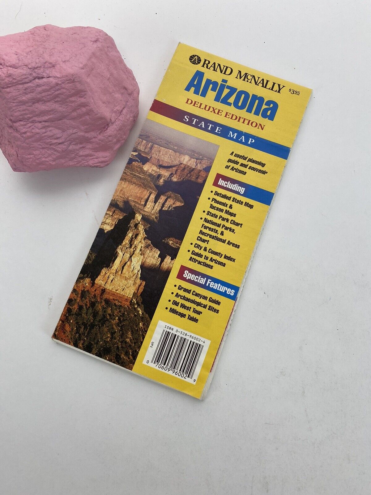 1994 ARIZONA STATE MAP DELUXE Edition  RAND MCNALLY 