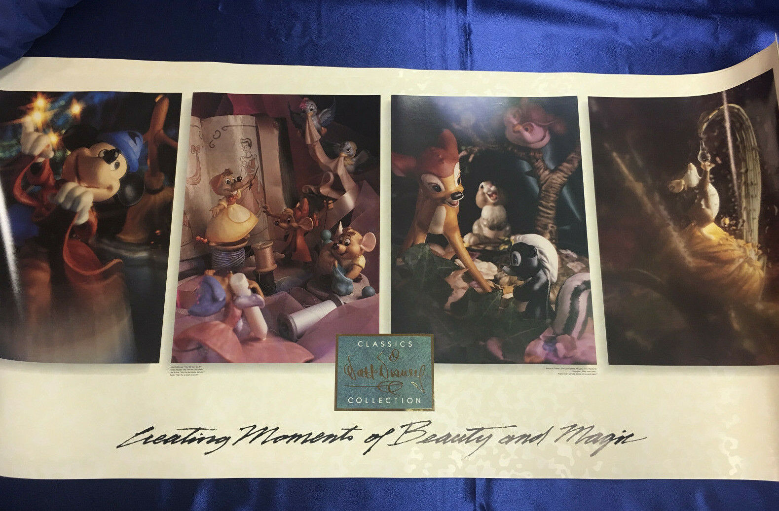 WDCC Creating Moments of Beauty & Magic Walt Disney Classics Collection Poster 