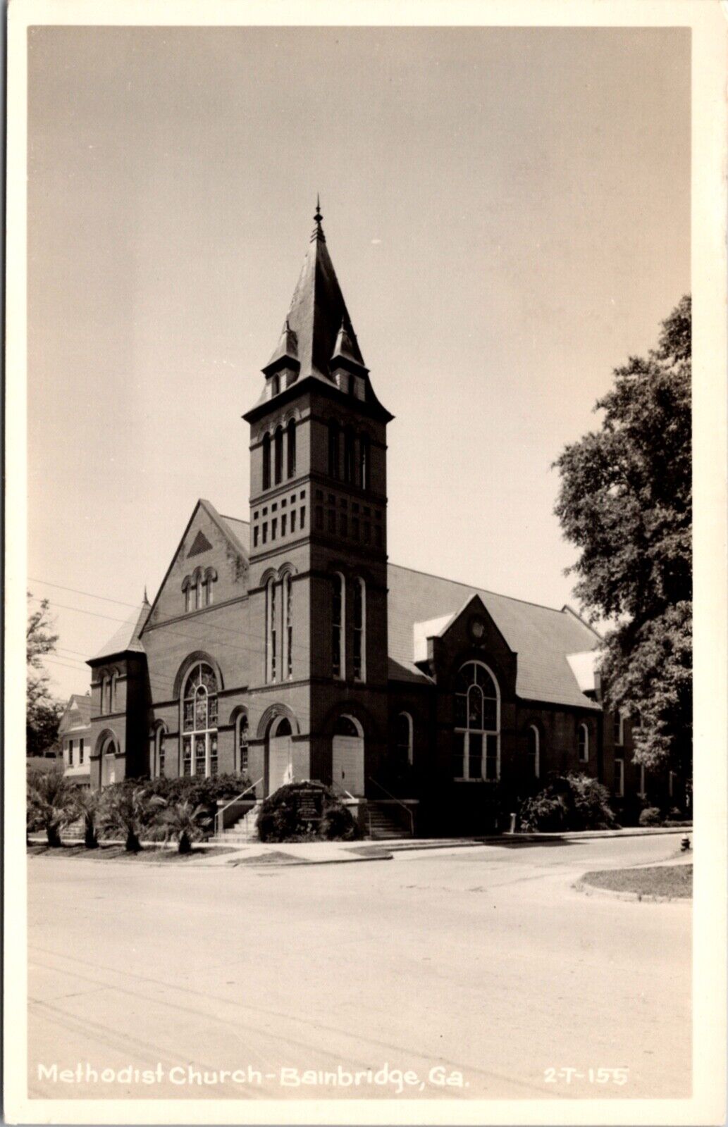 Real Photo Postcard Methodist Church in Bainbridge, Georgia