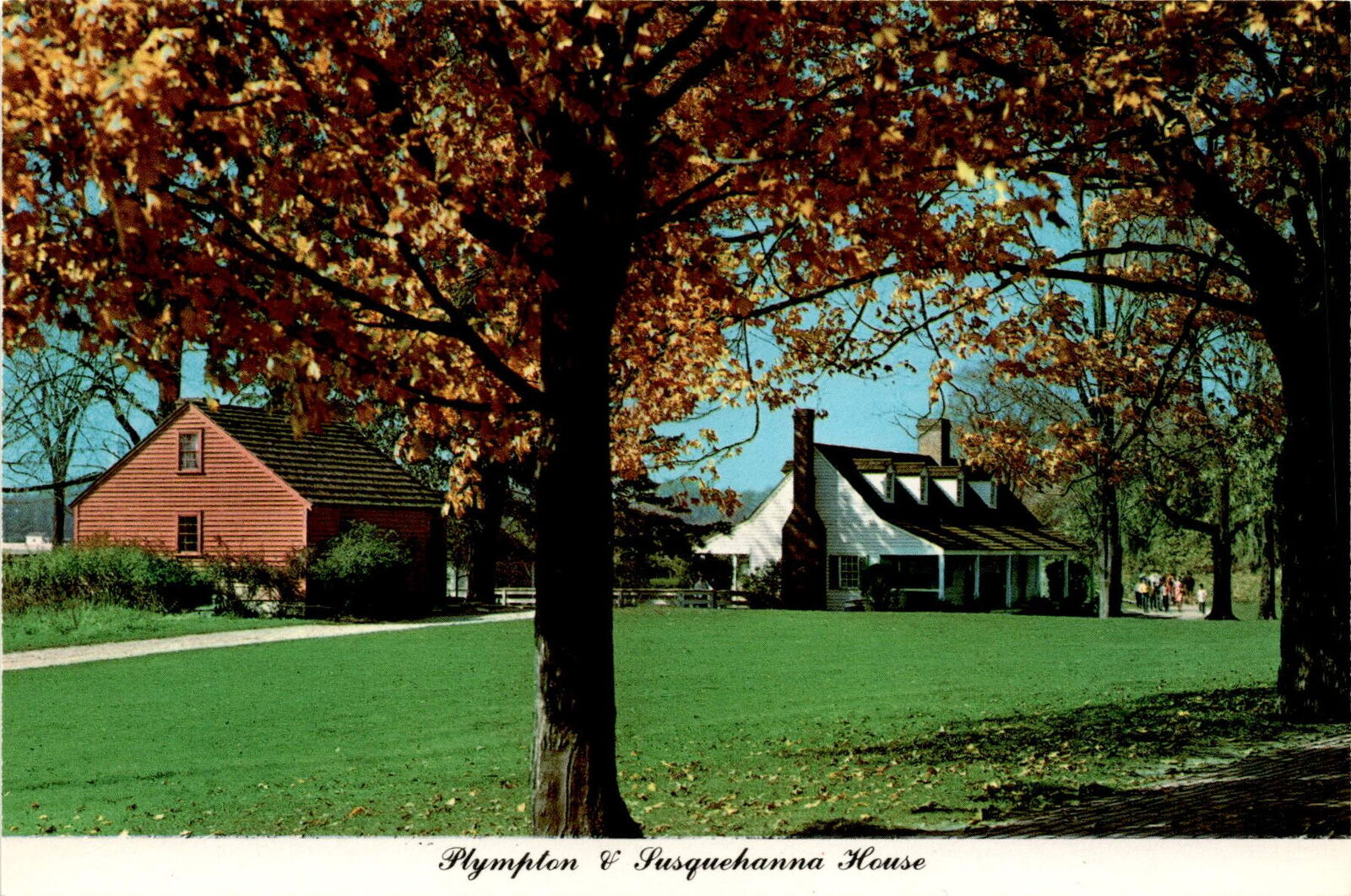 Vintage postcard of Plympton House and Susquehanna House