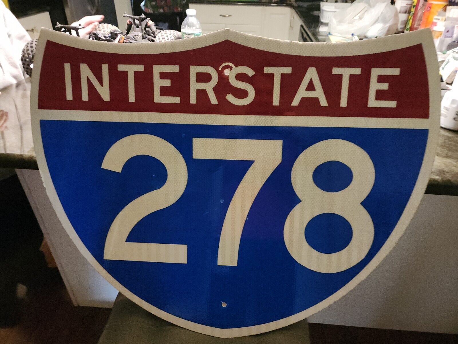 Authentic interstate 278 reflective road sign  Nice shape big version